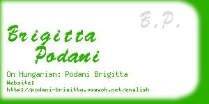 brigitta podani business card